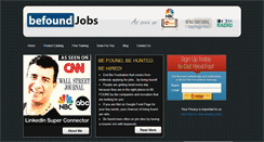 Desktop Screenshot of befoundjobs.com