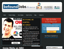 Tablet Screenshot of befoundjobs.com